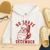 No Shave December Santa Claus Funny Holiday Hoodie thumb 4