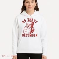 No Shave December Santa Claus Funny Holiday Hoodie thumb 5