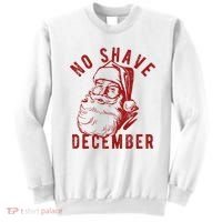 No Shave December Santa Claus Funny Holiday Sweatshirt thumb 0