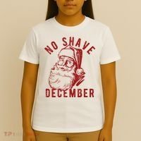No Shave December Santa Claus Funny Holiday T-Shirt thumb 4