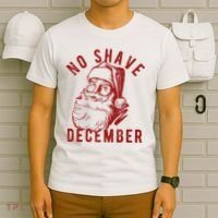 No Shave December Santa Claus Funny Holiday T-Shirt thumb 6