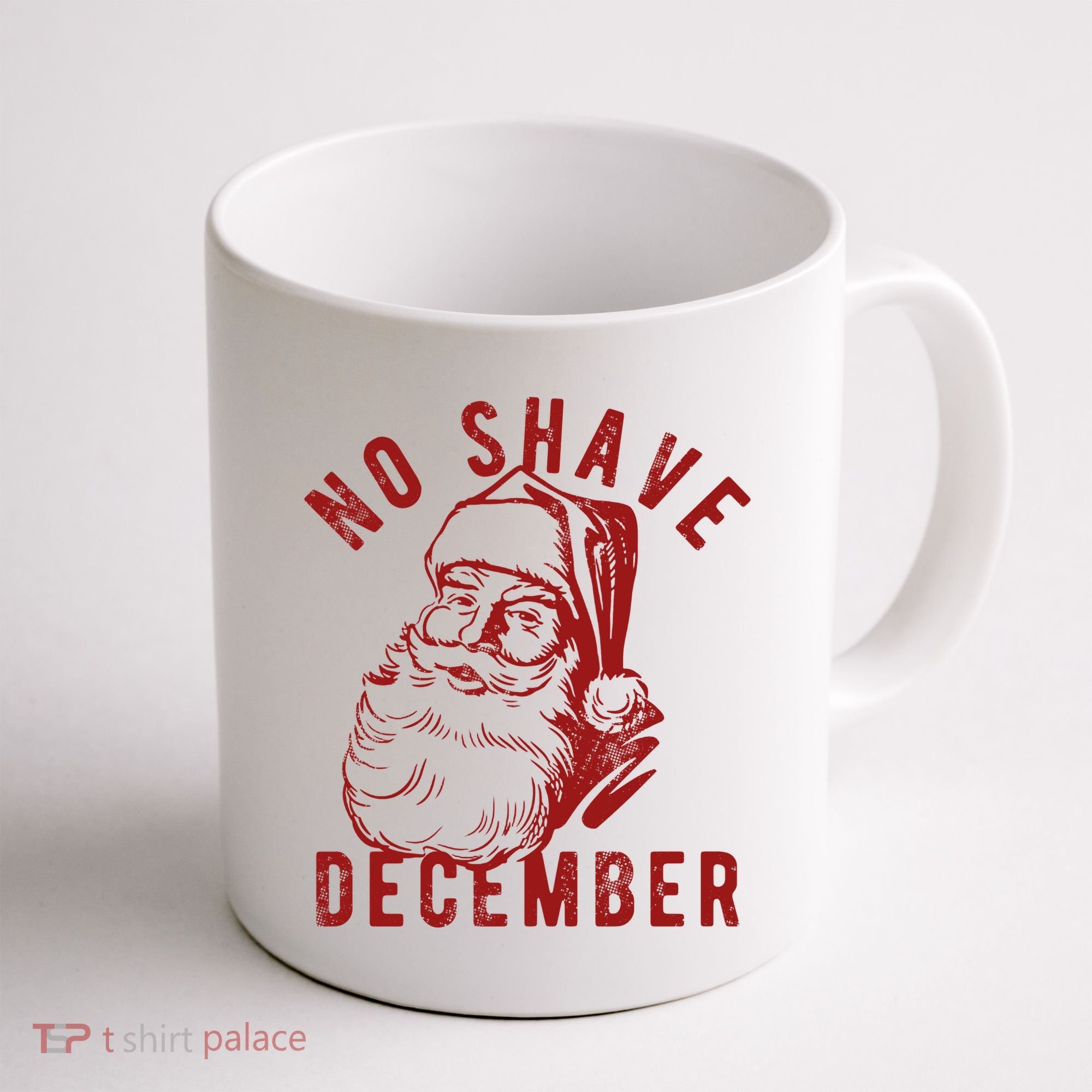 No Shave December Santa Claus Funny Holiday Coffee Mug
