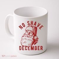 No Shave December Santa Claus Funny Holiday Coffee Mug thumb 0