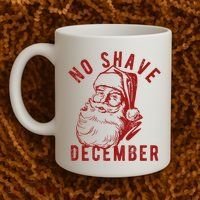 No Shave December Santa Claus Funny Holiday Coffee Mug thumb 2