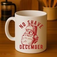 No Shave December Santa Claus Funny Holiday Coffee Mug thumb 4
