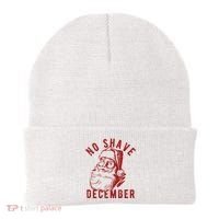 No Shave December Santa Claus Funny Holiday Beanie thumb 0