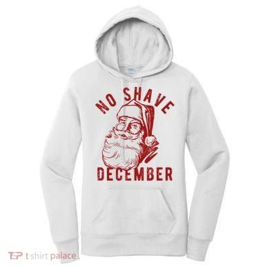 No Shave December Santa Claus Funny Holiday Women's Hoodie