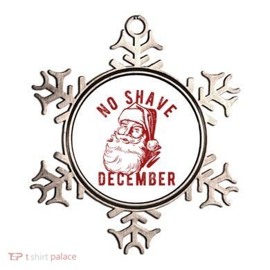 No Shave December Santa Claus Funny Holiday Ornament