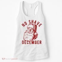 No Shave December Santa Claus Funny Holiday Women's Tank Top thumb 0