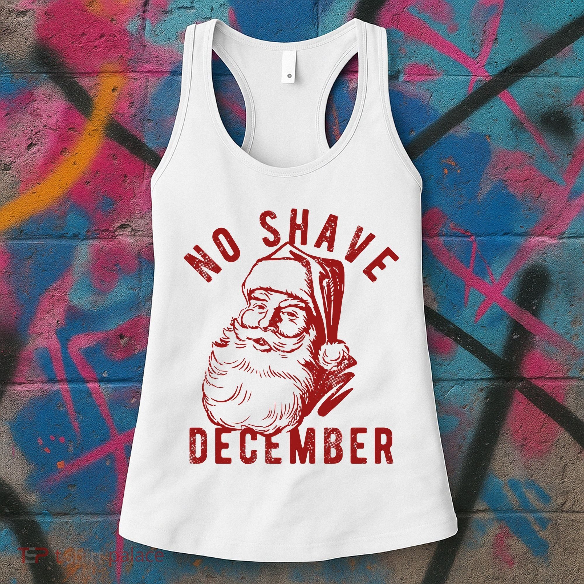 No Shave December Santa Claus Funny Holiday Women's Tank Top