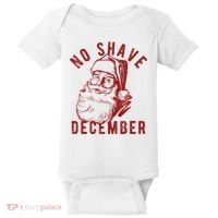 No Shave December Santa Claus Funny Holiday Baby Bodysuit thumb 0