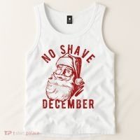 No Shave December Santa Claus Funny Holiday Tank Top thumb 2