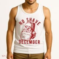 No Shave December Santa Claus Funny Holiday Tank Top thumb 3