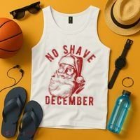 No Shave December Santa Claus Funny Holiday Tank Top thumb 4