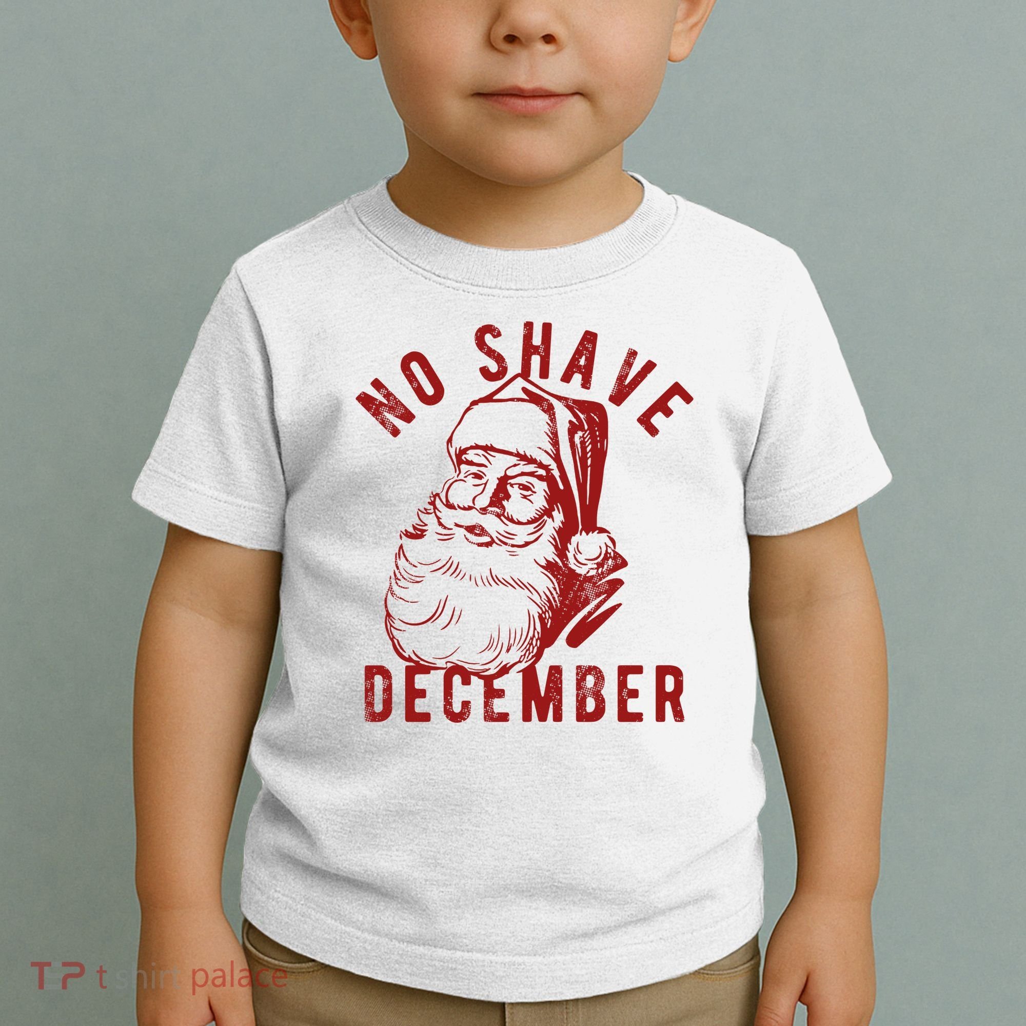 No Shave December Santa Claus Funny Holiday Toddler T-Shirt