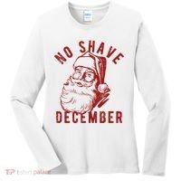 No Shave December Santa Claus Funny Holiday Women's Long Sleeve Shirt thumb 0