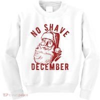 No Shave December Santa Claus Funny Holiday Kids Sweatshirt thumb 0