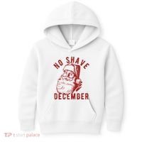 No Shave December Santa Claus Funny Holiday Kids Hoodie thumb 0