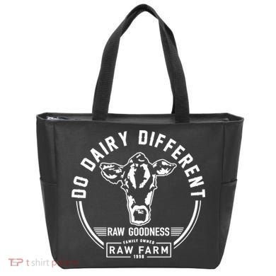 Nicole Shanahan Do Dairy Different Raw Goodness Raw Farm Tote Bag
