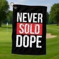 Never Sold Dope Hustler Urban Hip Hop Rap Gift Golf Towel thumb 1