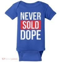 Never Sold Dope Hustler Urban Hip Hop Rap Gift Baby Bodysuit thumb 0