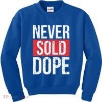 Never Sold Dope Hustler Urban Hip Hop Rap Gift Kids Sweatshirt thumb 0