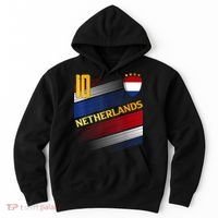 Netherlands Soccer Dutch Flag Football Retro 10 Jersey Hoodie thumb 0