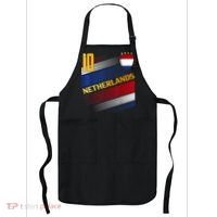 Netherlands Soccer Dutch Flag Football Retro 10 Jersey Apron thumb 0