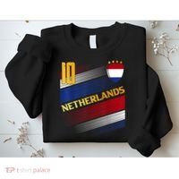 Netherlands Soccer Dutch Flag Football Retro 10 Jersey Sweatshirt thumb 2