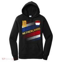 Netherlands Soccer Dutch Flag Football Retro 10 Jersey Women's Hoodie thumb 0