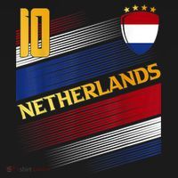 Netherlands Soccer Dutch Flag Football Retro 10 Jersey Women's Hoodie thumb 2