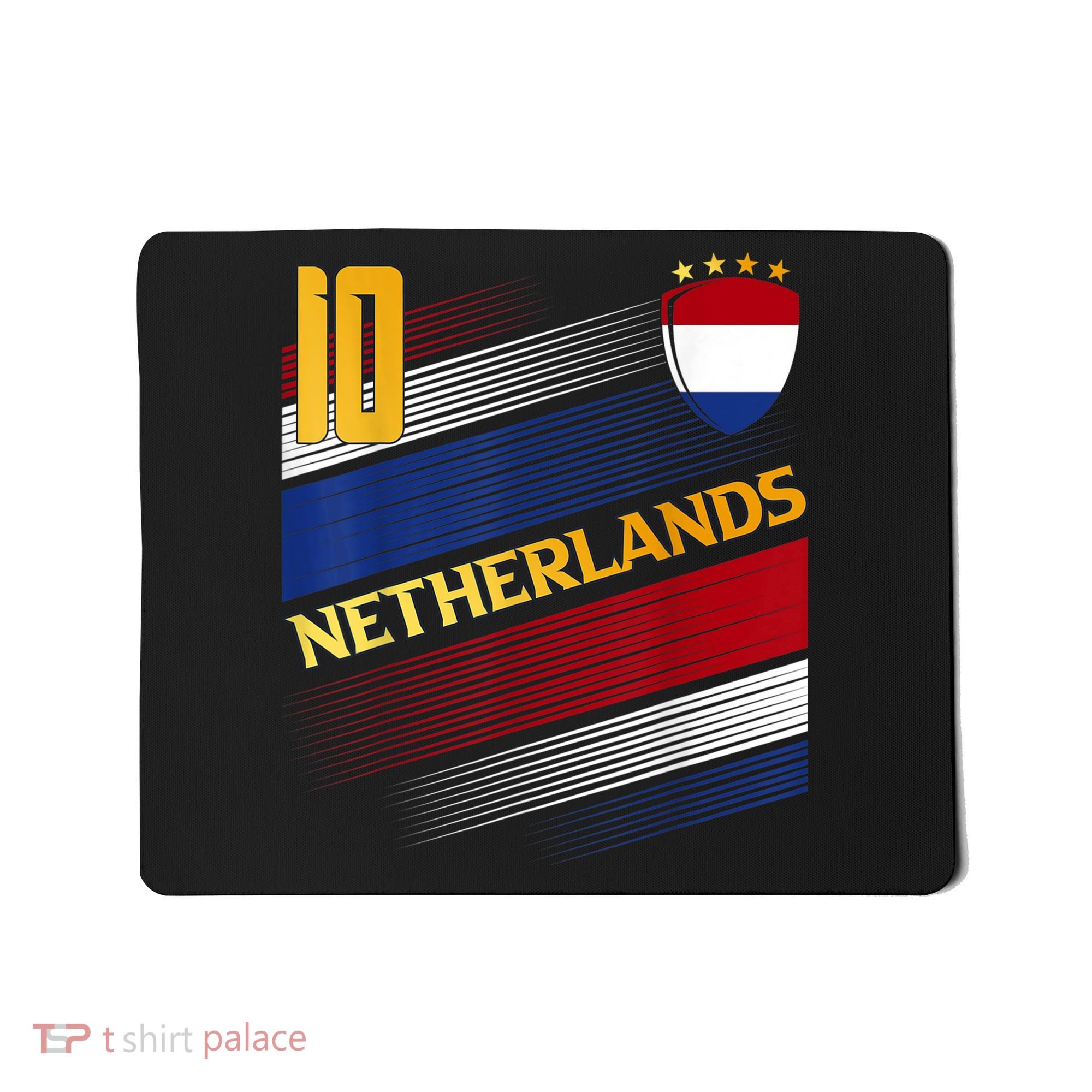 Netherlands Soccer Dutch Flag Football Retro 10 Jersey Mousepad