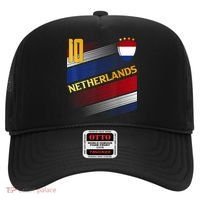 Netherlands Soccer Dutch Flag Football Retro 10 Jersey Hat thumb 0