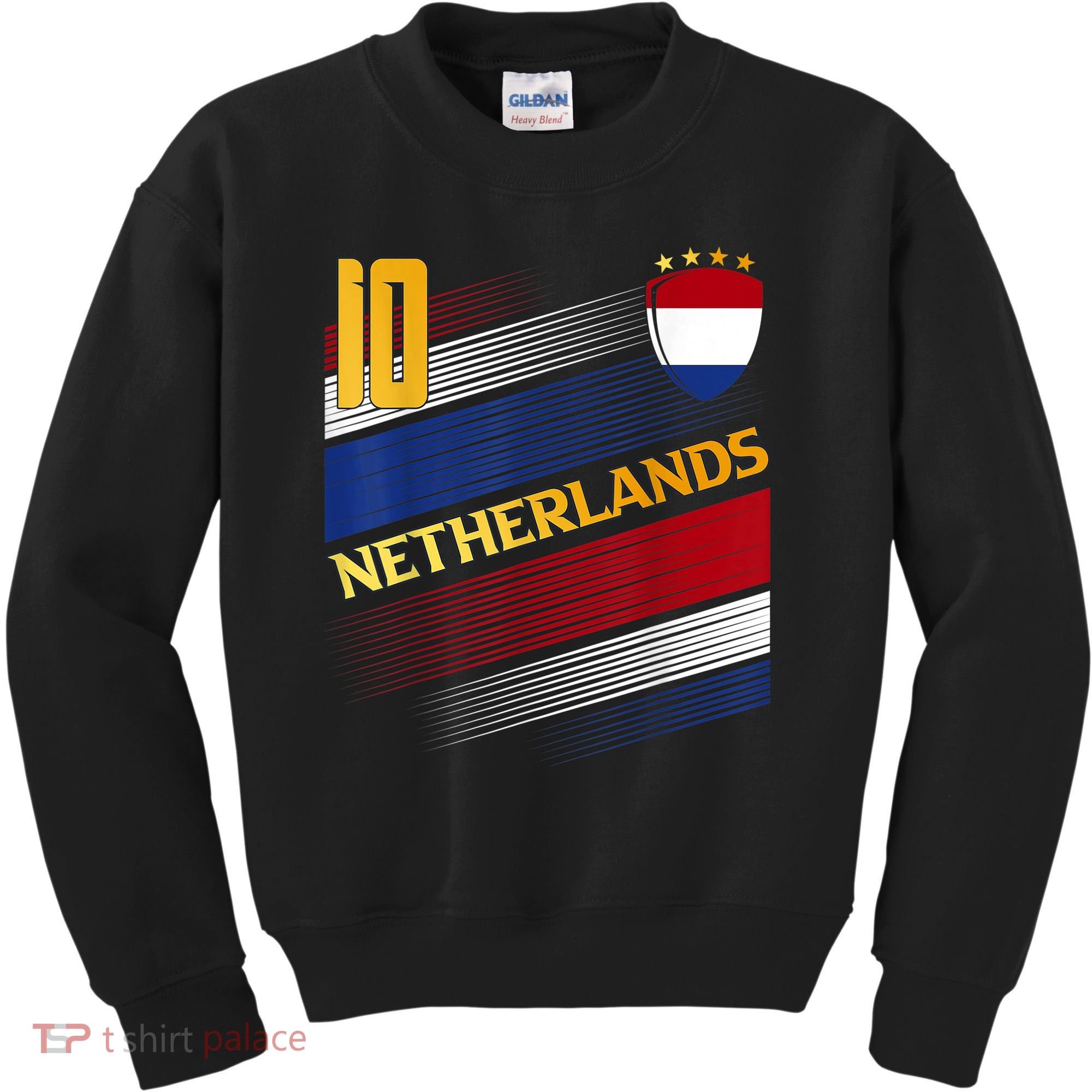 Netherlands Soccer Dutch Flag Football Retro 10 Jersey Kids Sweatshirt
