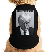 Never Surrender Donald Trump Mugshot Doggie Tank thumb 0