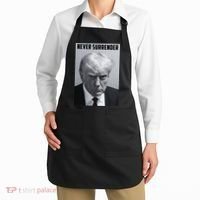 Never Surrender Donald Trump Mugshot Apron thumb 2