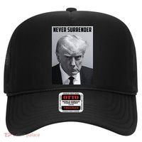 Never Surrender Donald Trump Mugshot Hat thumb 0