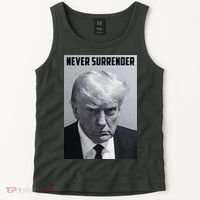 Never Surrender Donald Trump Mugshot Tank Top thumb 2