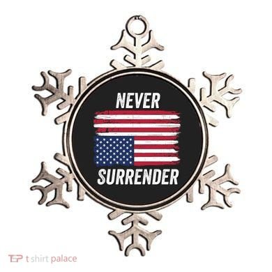 Never Surrender Distressed Usa Flag Save Our Republic Usa Under Distress Ornament