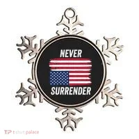 Never Surrender Distressed Usa Flag Save Our Republic Usa Under Distress Ornament thumb 0