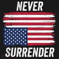Never Surrender Distressed Usa Flag Save Our Republic Usa Under Distress Ornament thumb 1