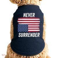 Never Surrender Distressed Usa Flag Save Our Republic Usa Under Distress Doggie Tank thumb 0
