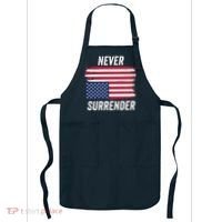 Never Surrender Distressed Usa Flag Save Our Republic Usa Under Distress Apron thumb 0