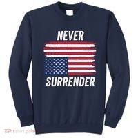 Never Surrender Distressed Usa Flag Save Our Republic Usa Under Distress Sweatshirt thumb 0