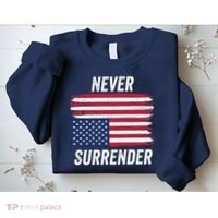 Never Surrender Distressed Usa Flag Save Our Republic Usa Under Distress Sweatshirt thumb 2