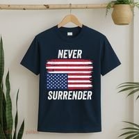 Never Surrender Distressed Usa Flag Save Our Republic Usa Under Distress T-Shirt thumb 2
