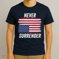 Never Surrender Distressed Usa Flag Save Our Republic Usa Under Distress T-Shirt thumb 3