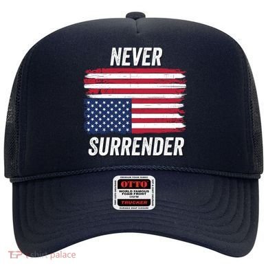 Never Surrender Distressed Usa Flag Save Our Republic Usa Under Distress Hat