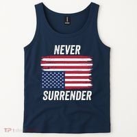 Never Surrender Distressed Usa Flag Save Our Republic Usa Under Distress Tank Top thumb 2