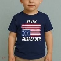 Never Surrender Distressed Usa Flag Save Our Republic Usa Under Distress Toddler T-Shirt thumb 2